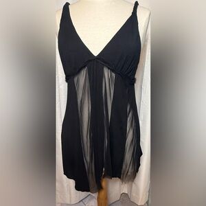 Poleci Black Sheer Camisole Top